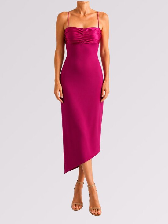 Mary L Couture Dresses & Skirts - Vintage Mary L Couture Magenta Cutout Back Dress | Size 6 | Made in USA